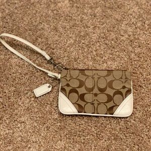 Brown Coach Wristlet